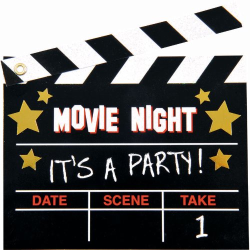 Hollywood Movie Clapper Board Invitations
