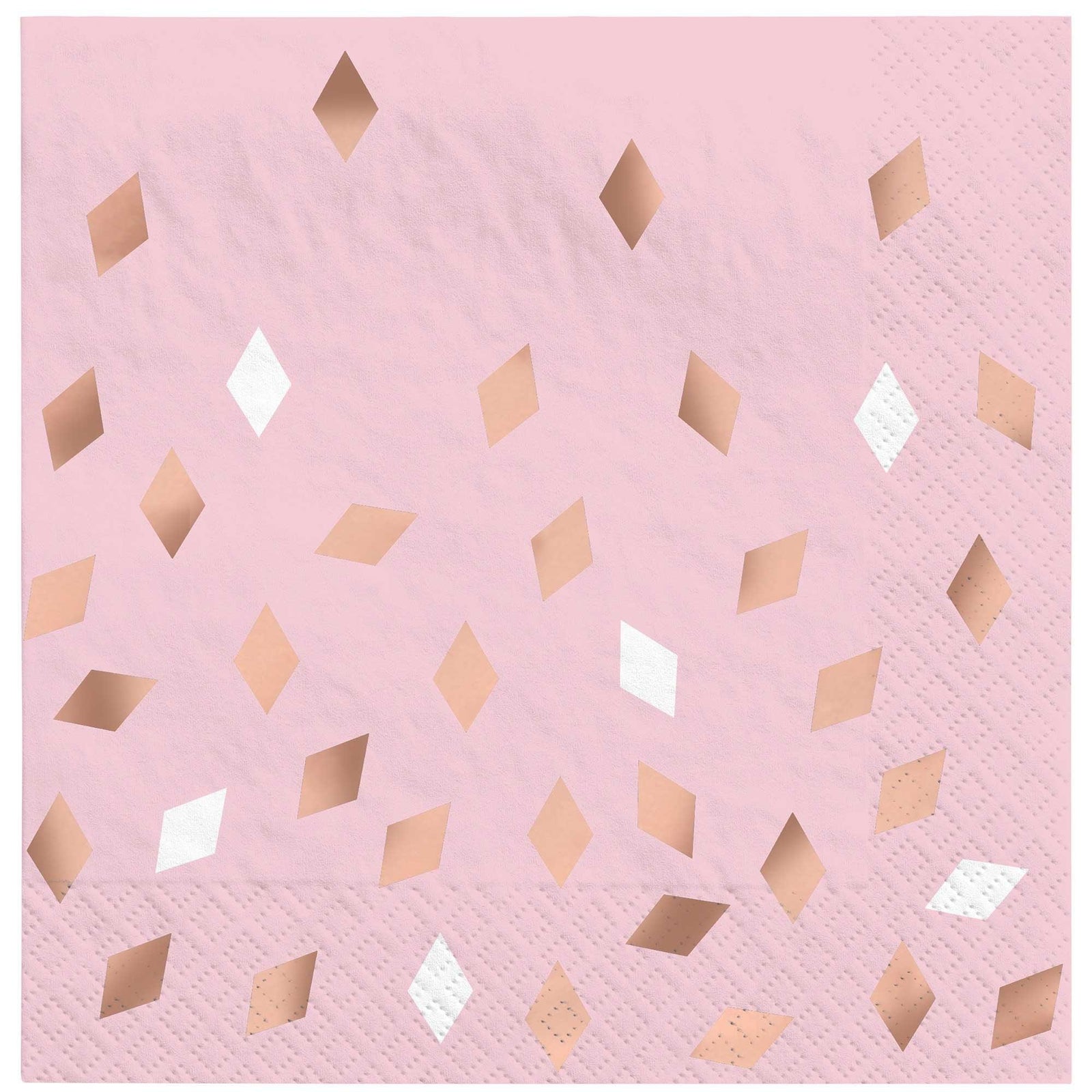 Blush Diamond Confetti Lunch Napkins - Party Affair