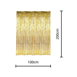 Metallic Gold Foil Curtain