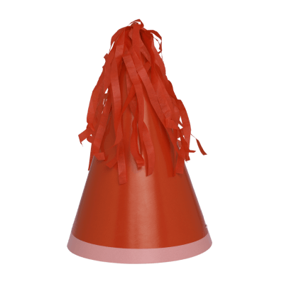 Cherry Red Tassel Topper Party Hats - Party Affair