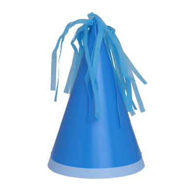 Sky Blue Tassel Topper Party Hats - Party Affair