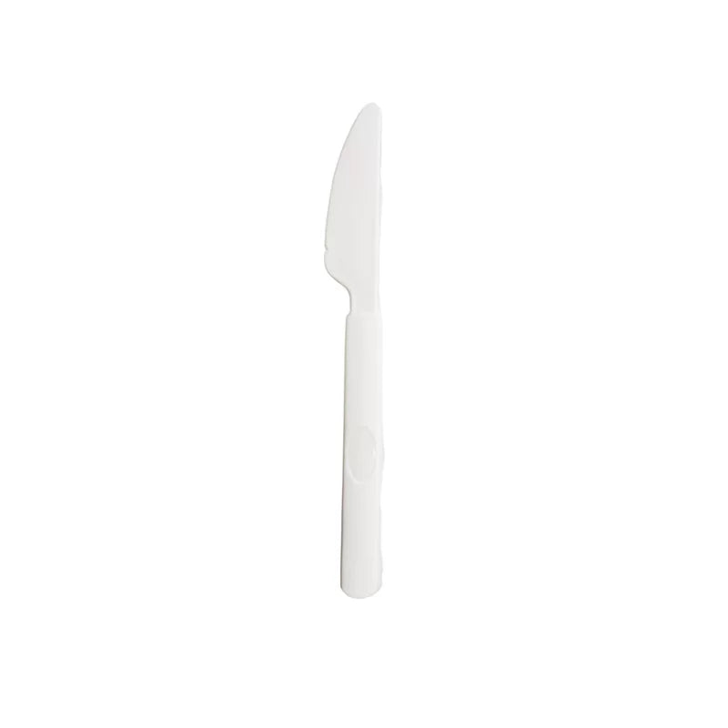 White Reusable Plastic Knife 20pk - Party Affair