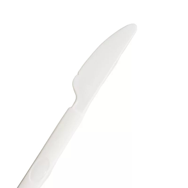 White Reusable Plastic Knife 20pk - Party Affair