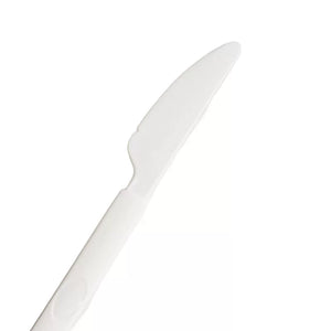 White Reusable Plastic Knife 20pk - Party Affair