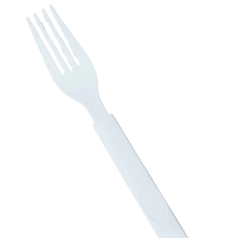 White Reusable Plastic Fork 20pk - Party Affair