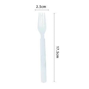 White Reusable Plastic Fork 20pk - Party Affair