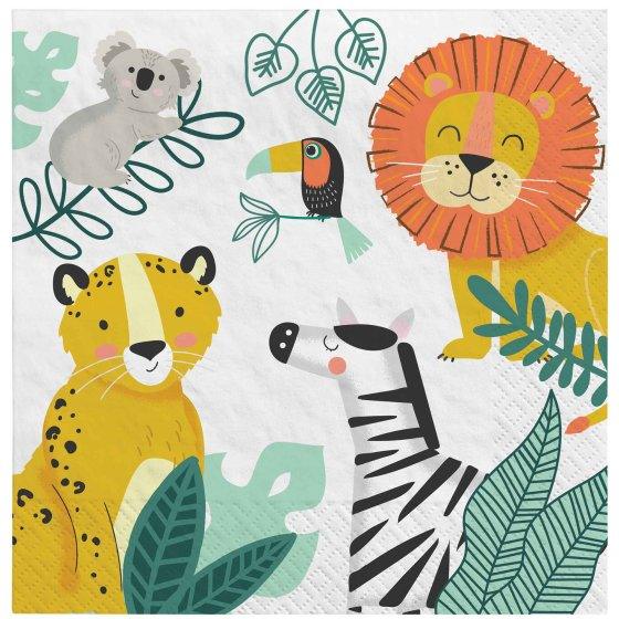 Get Wild Jungle Lunch Napkins - Party Affair