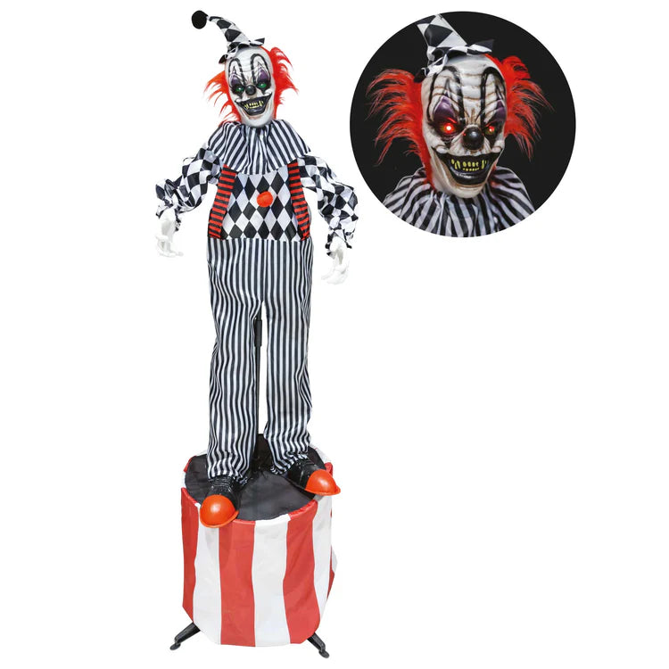 Halloween Animatronic Clown on Stage 1.8m