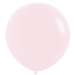 Round Matte Pastel Pink 90cm Latex Helium Balloon