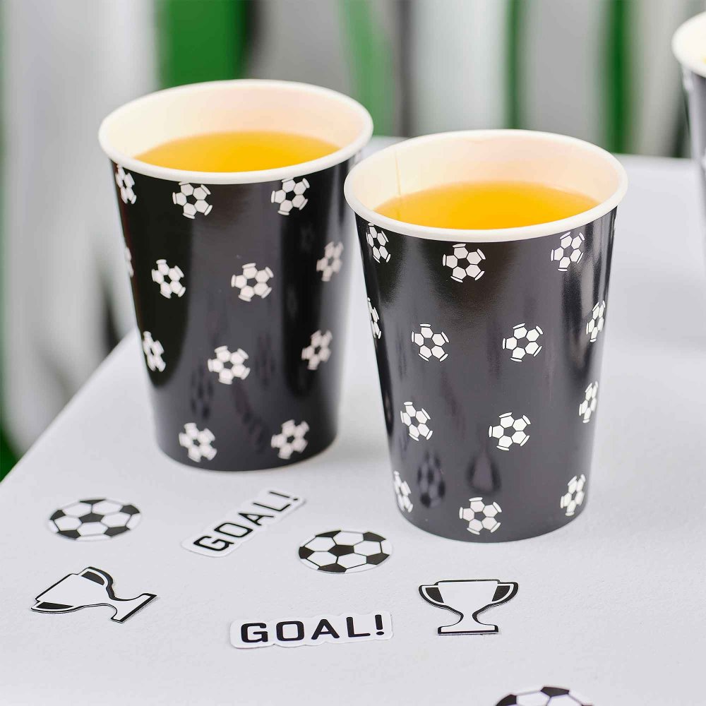 Kick Off Party Soccer Football Paper Cups