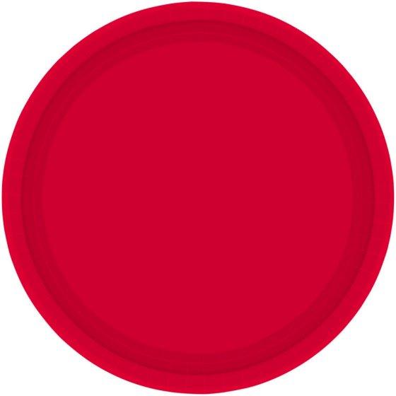 Apple Red Paper Lunch Plates - FSC - Party Affair