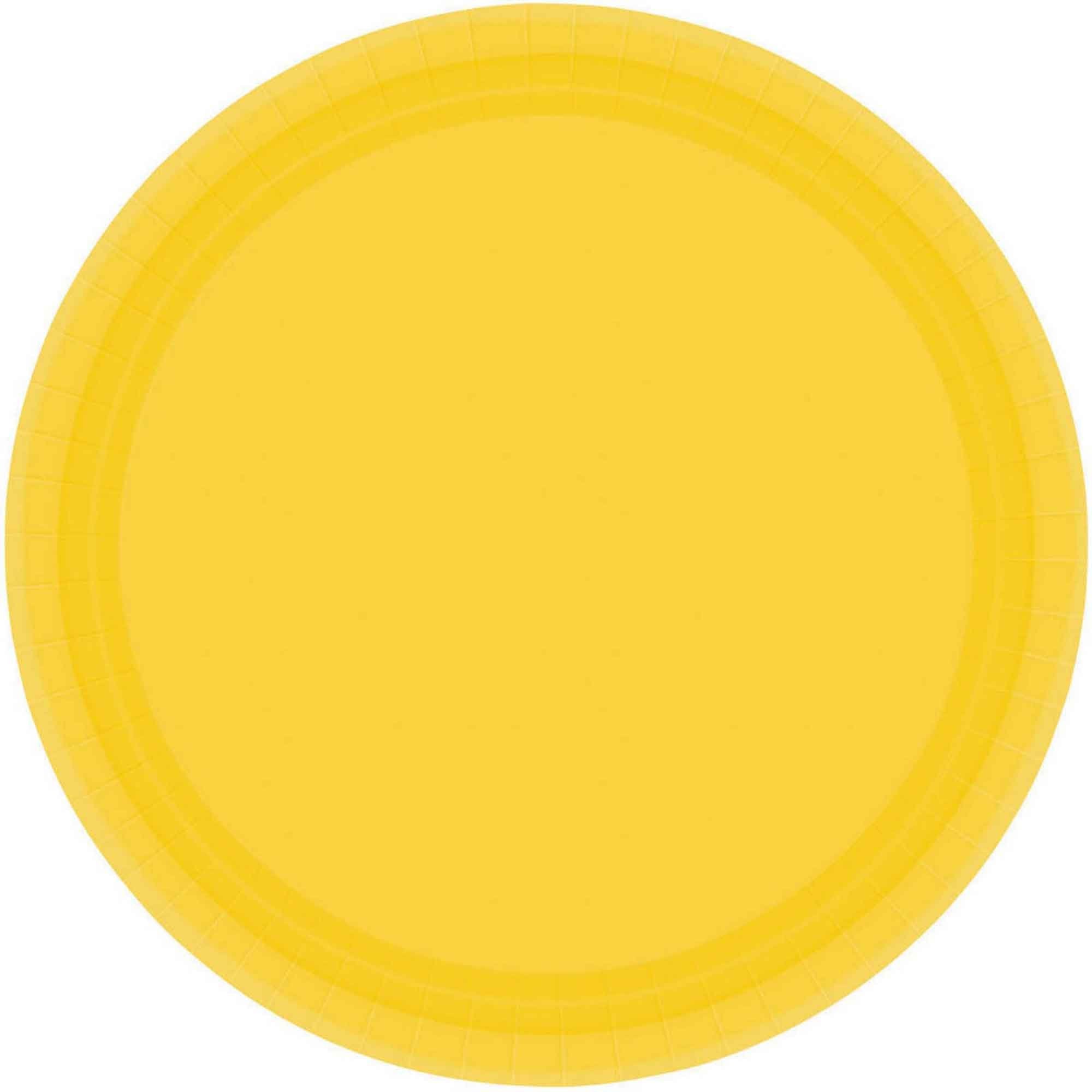 Yellow Sunshine Paper Lunch Plates