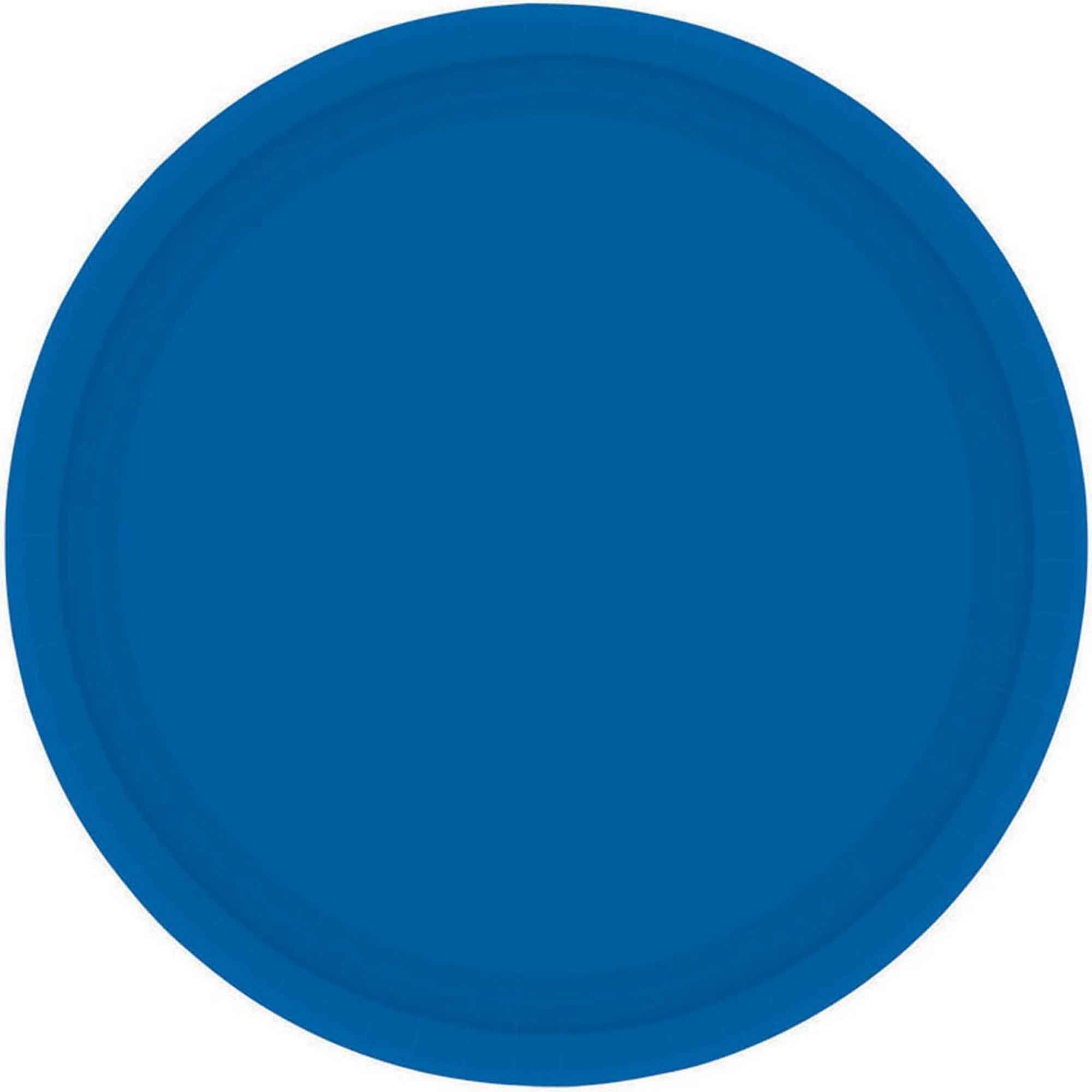 Bright Royal Blue Paper Dinner Plates - FSC