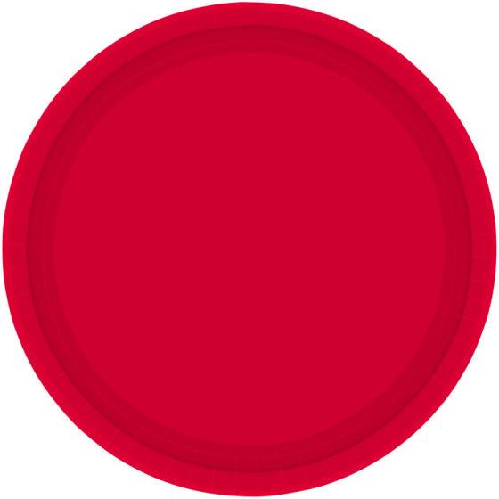 Apple Red Paper Dinner Plates - FSC - Party Affair
