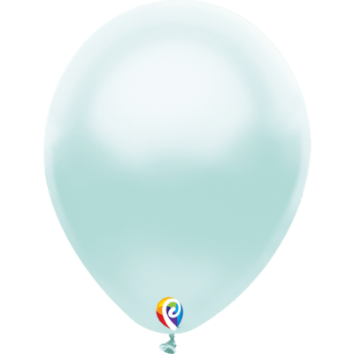 Pearl Mint Latex Balloons - Pack 25 Flat - Party Affair