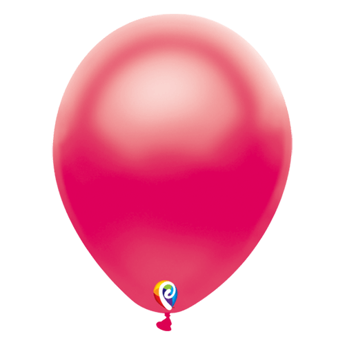 Pearl Fuchsia Latex Balloons - Pack 25 Flat - Party Affair