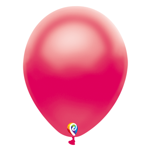 Pearl Fuchsia Latex Balloons - Pack 25 Flat