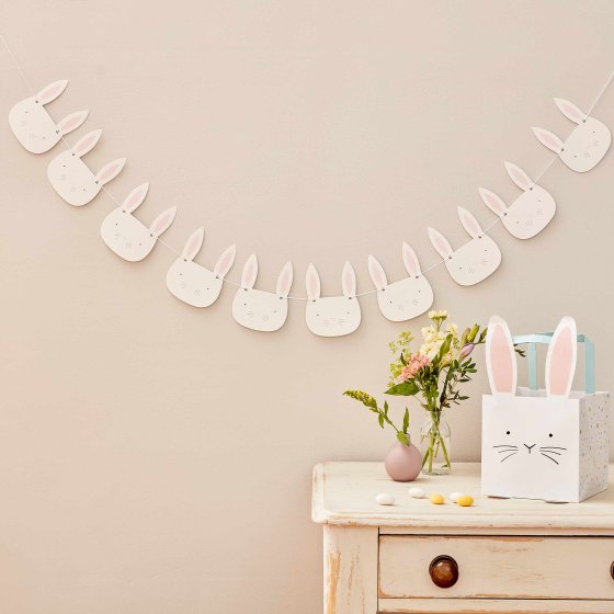 Easter Bunny Face Bunting - Party Affair
