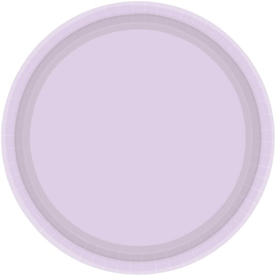 Pastel Lilac Paper Lunch Plates - FSC