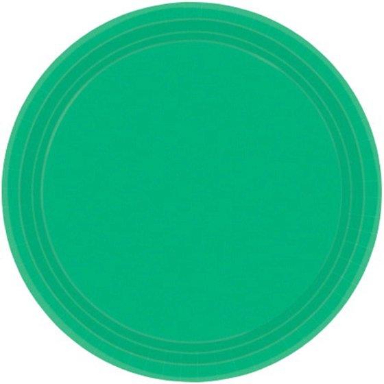 Festive Green Paper Dinner Plates - FSC - Party Affair