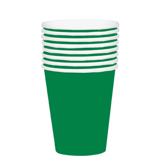 Festive Green Paper Cups - FSC