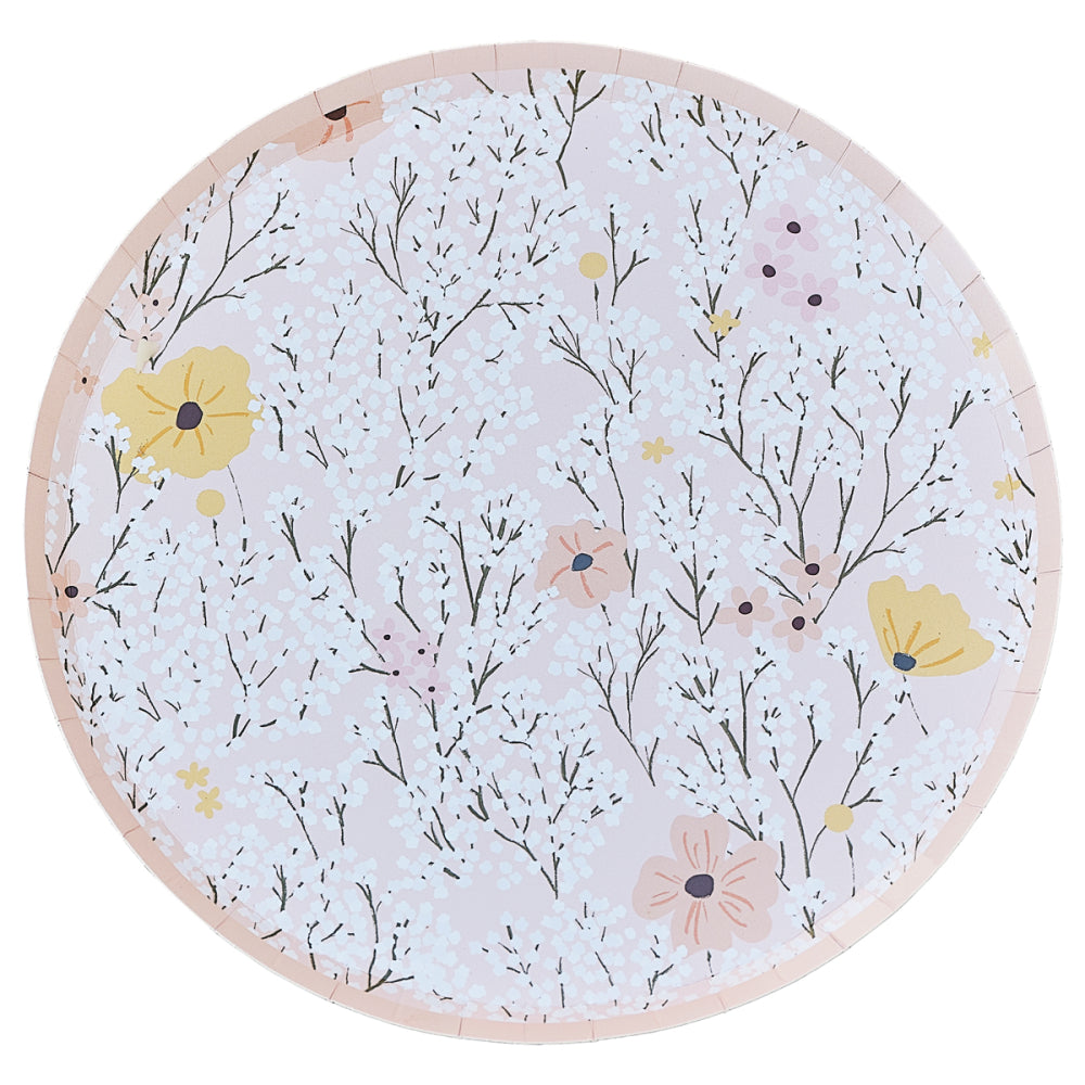Birthday Bloom Paper Plates - Party Affair