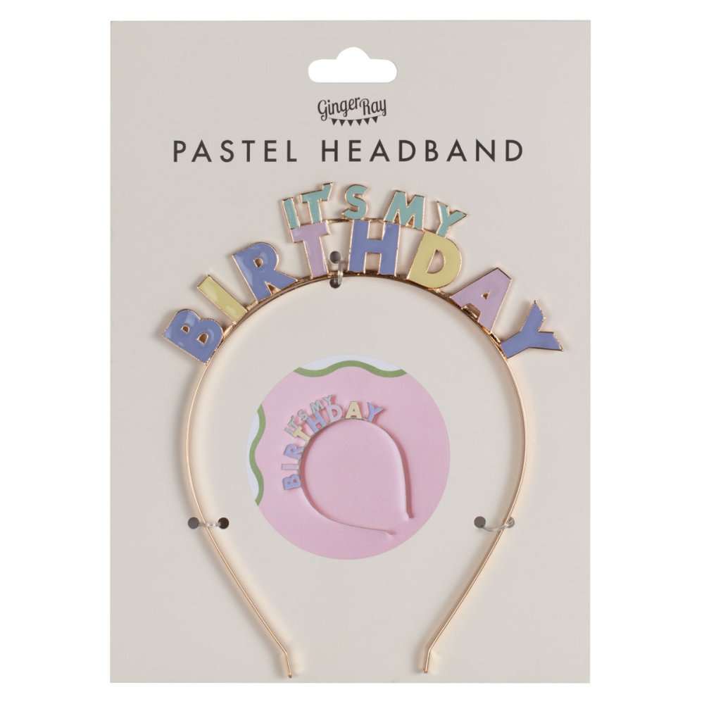 Pastel It's My Birthday Headband - Party Affair