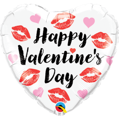 Valentine's Kissy Lips Heart Foil - Party Affair