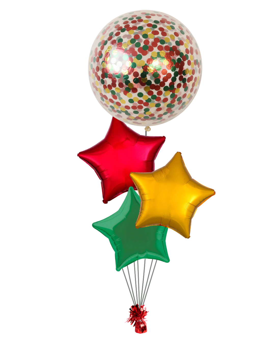 Starlight Confetti Star Helium Bouquet
