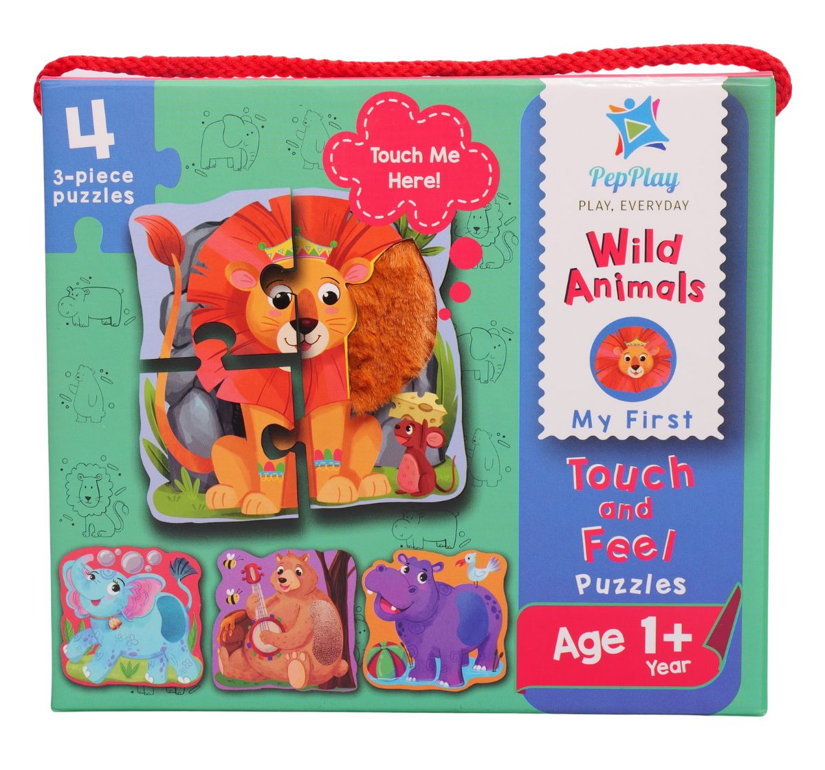 Touch & Feel Puzzle - Wild Animals