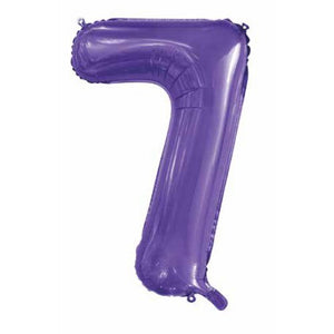 Purple Foil Number Balloon 86cm - Choose Your Number