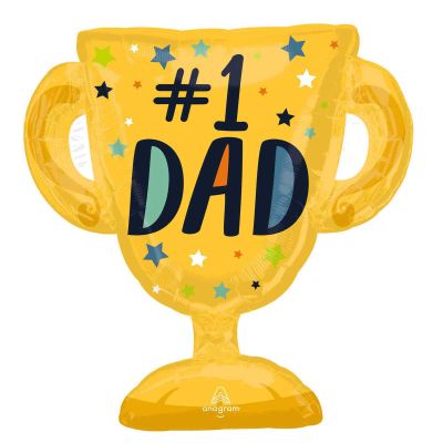 #1 Dad Trophy Foil Balloon