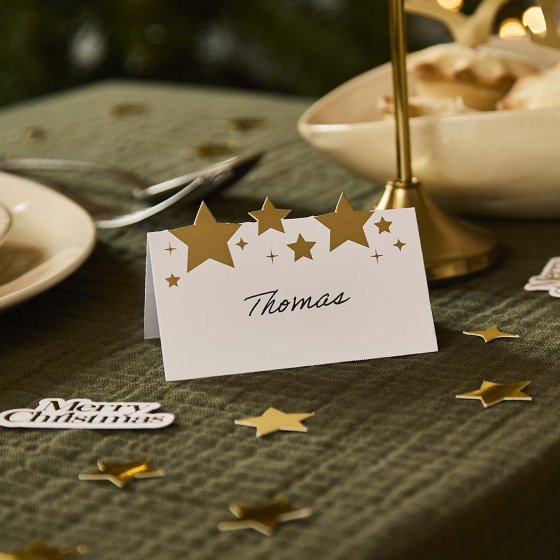 Cosy Christmas Star Place Cards
