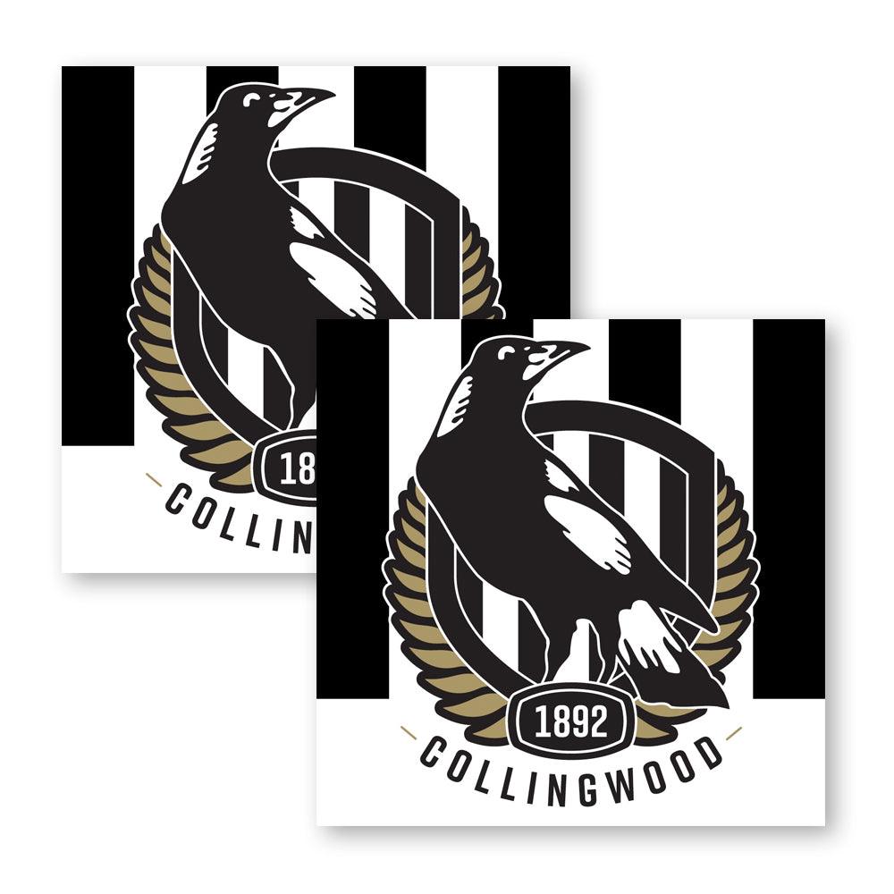 AFL Collingwood Logo Paper Napkins - Party Affair