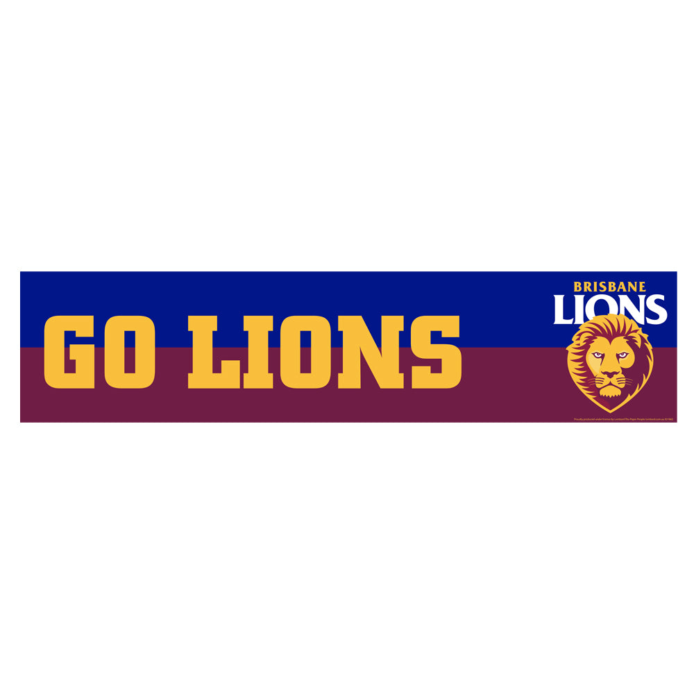 AFL Go Lions Football Banner