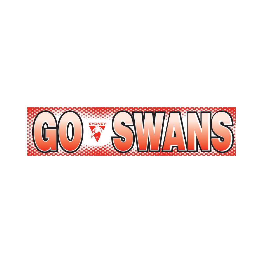 AFL Go Swans Football Banner