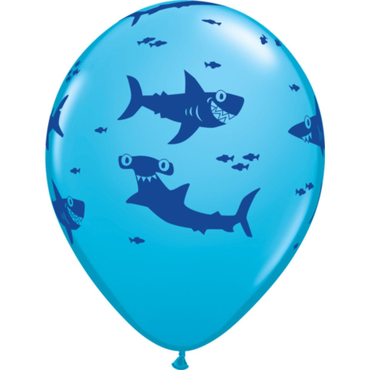 Fun Sharks Print Latex Balloon