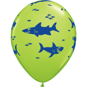 Fun Sharks Print Latex Balloon