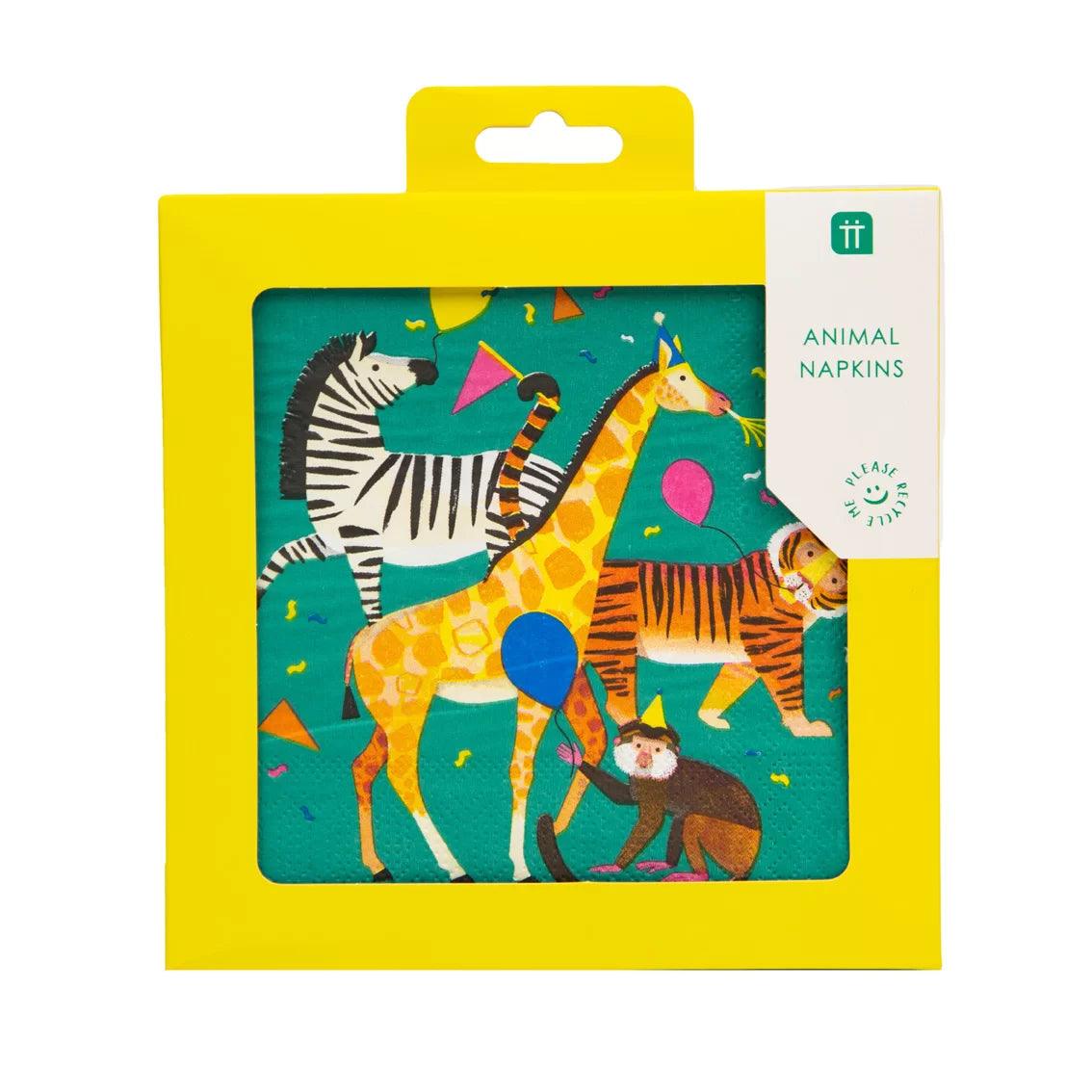 Party Animals Lunch Paper Napkins - Party Affair