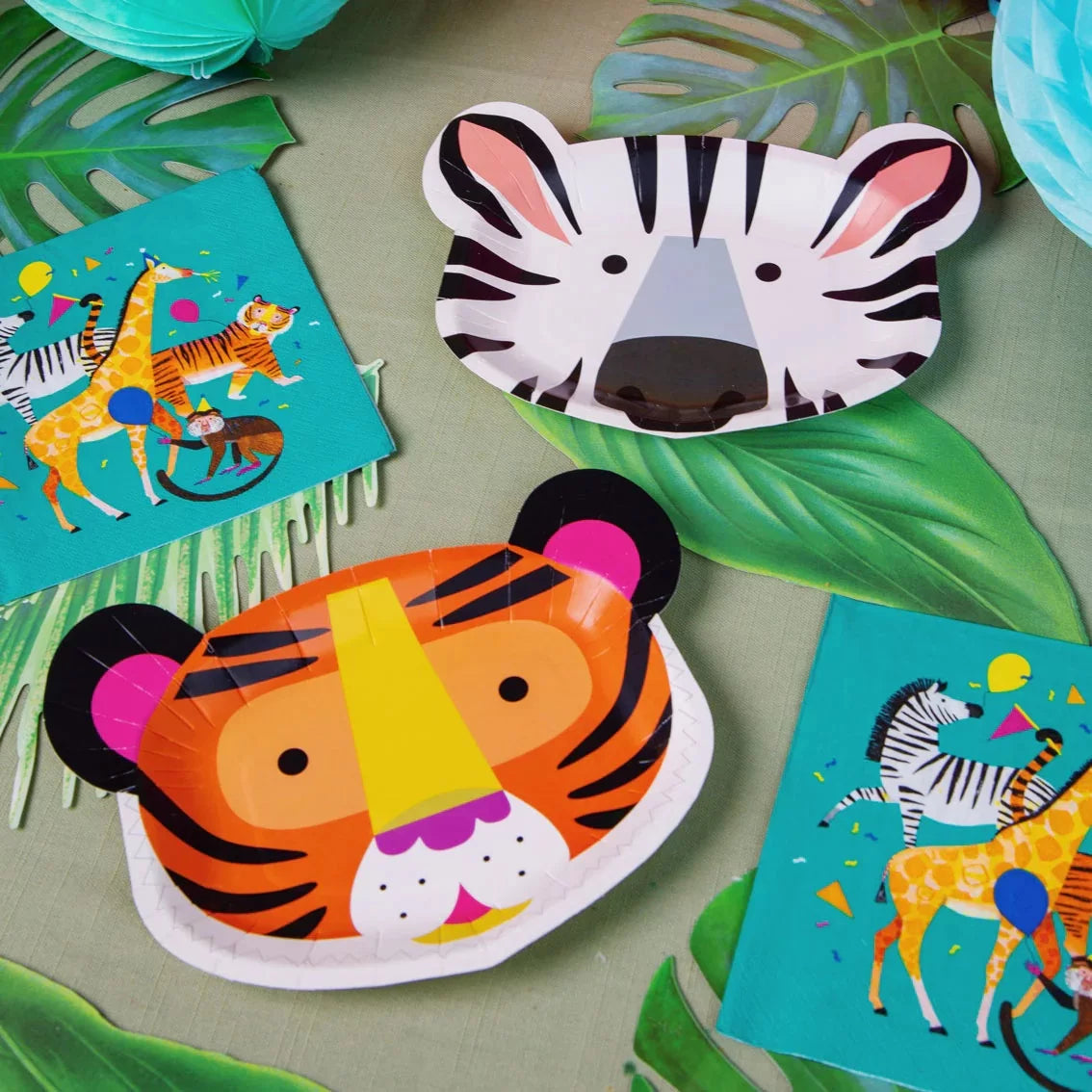 Animal Face Plates Party Animals - Party Affair