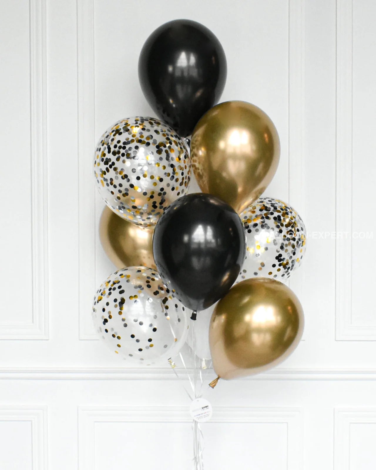 Black Tie 10 Balloon Bouquet