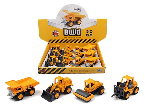 Die-Cast Pull Back Construction Vehicle - Party Affair