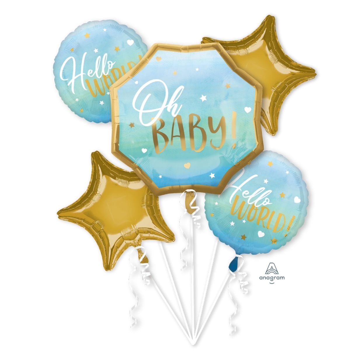 Baby Boy Balloon Bouquet Kit 