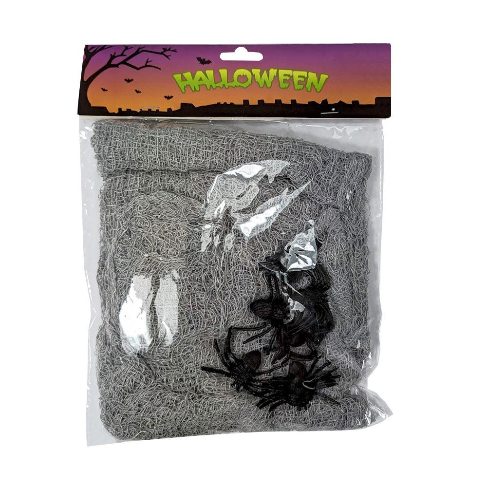 CREEPY CLOTH W/ SIX SPIDERS IN PBH - Party Affair