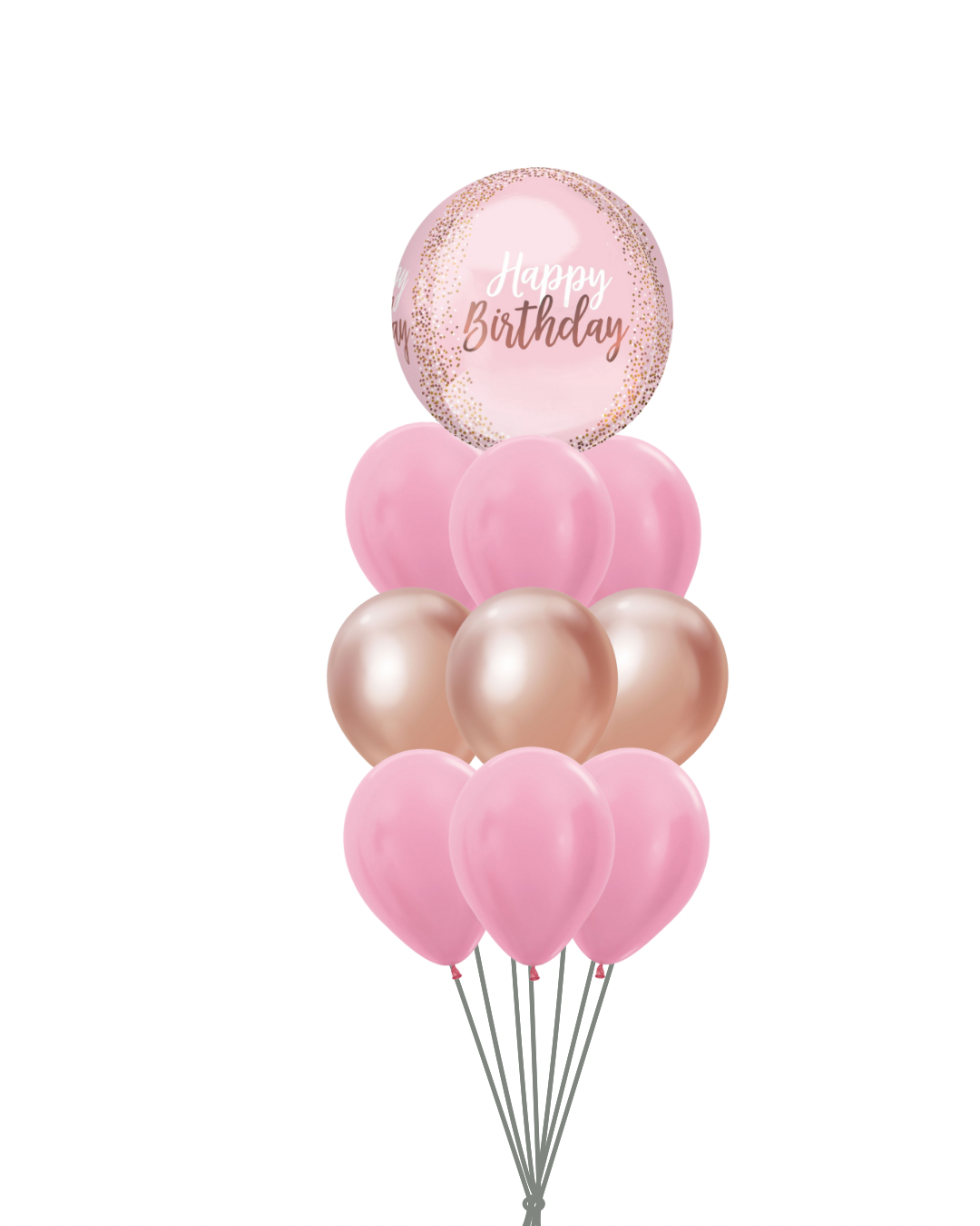 Blush Bloom Birthday Balloon Bouquet