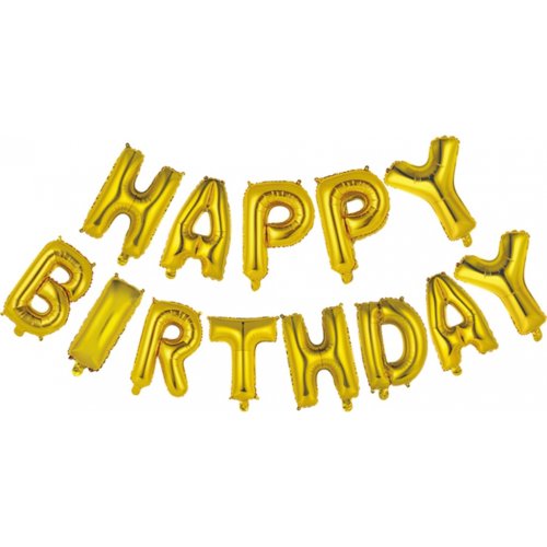 DIY Happy Birthday Gold Kit 