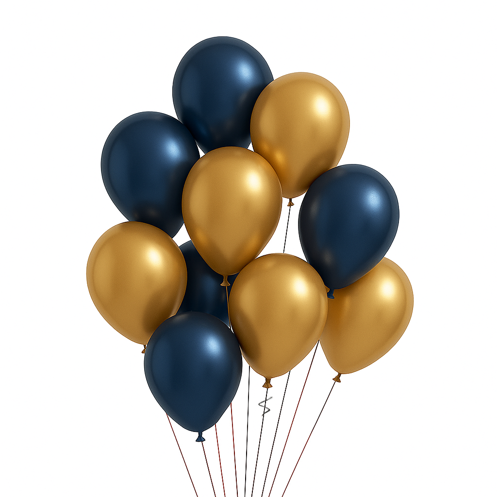 Midnight Luxe Latex 10 Balloon Bouquet