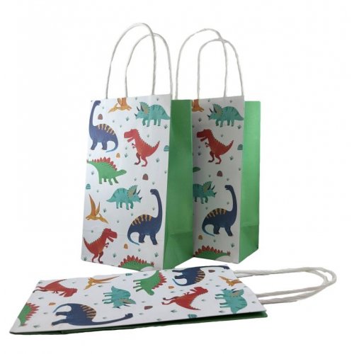 Eco-Friendly Dinosaurs Paper Party Bags