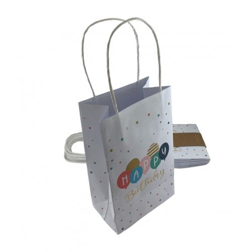 Eco-Friendly Happy Bday Balloons Paper Party Bags 