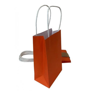 Eco-Friendly Orange Paper Party Bags